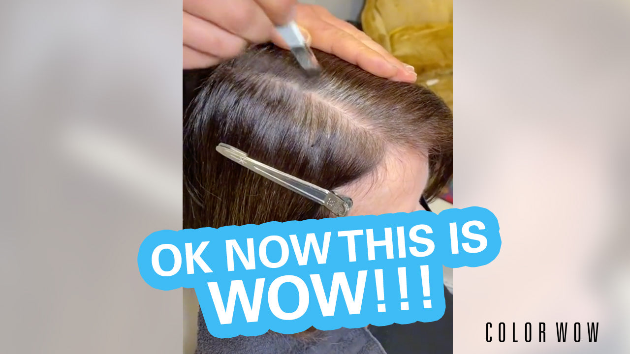 Cover grey hair without hair dye at home – Color Wow