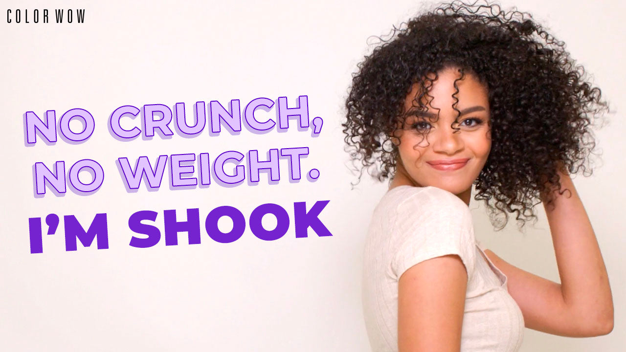 How to avoid crunchy curly hair with Shook by Curl Wow Color Wow