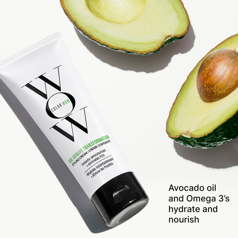 Avocado oil and Omega 3’s hydrate and nourish