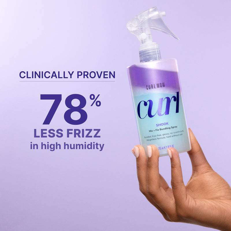 Clinically proven: 78% less frizz in high humidity
