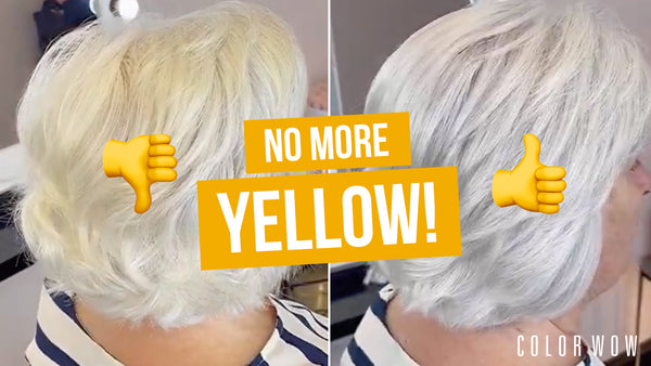 How to Remove Yellow from Gray Hair