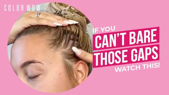 Disguise Hair Thinning: @lauren.amarauk's Tutorial on Using Color Wow Root Cover Up