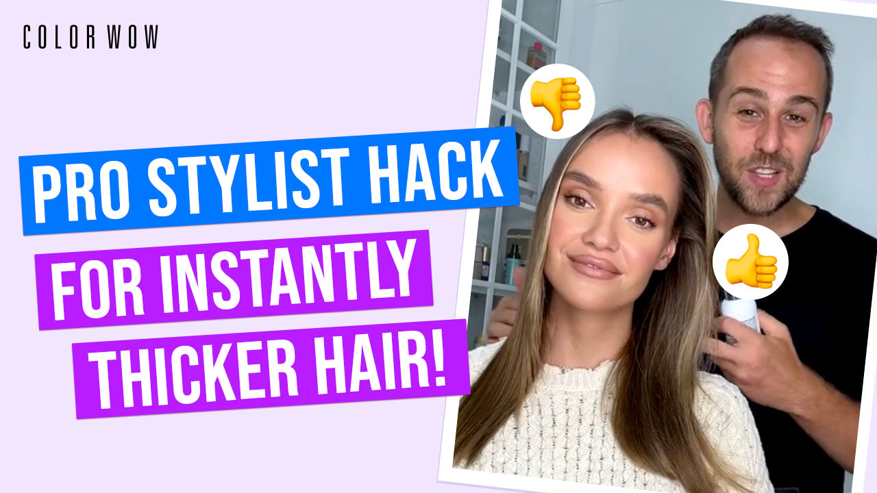 Boost Your Hair's Thickness: A Guide to Using Color Wow Carb Cocktail Before Blow Drying