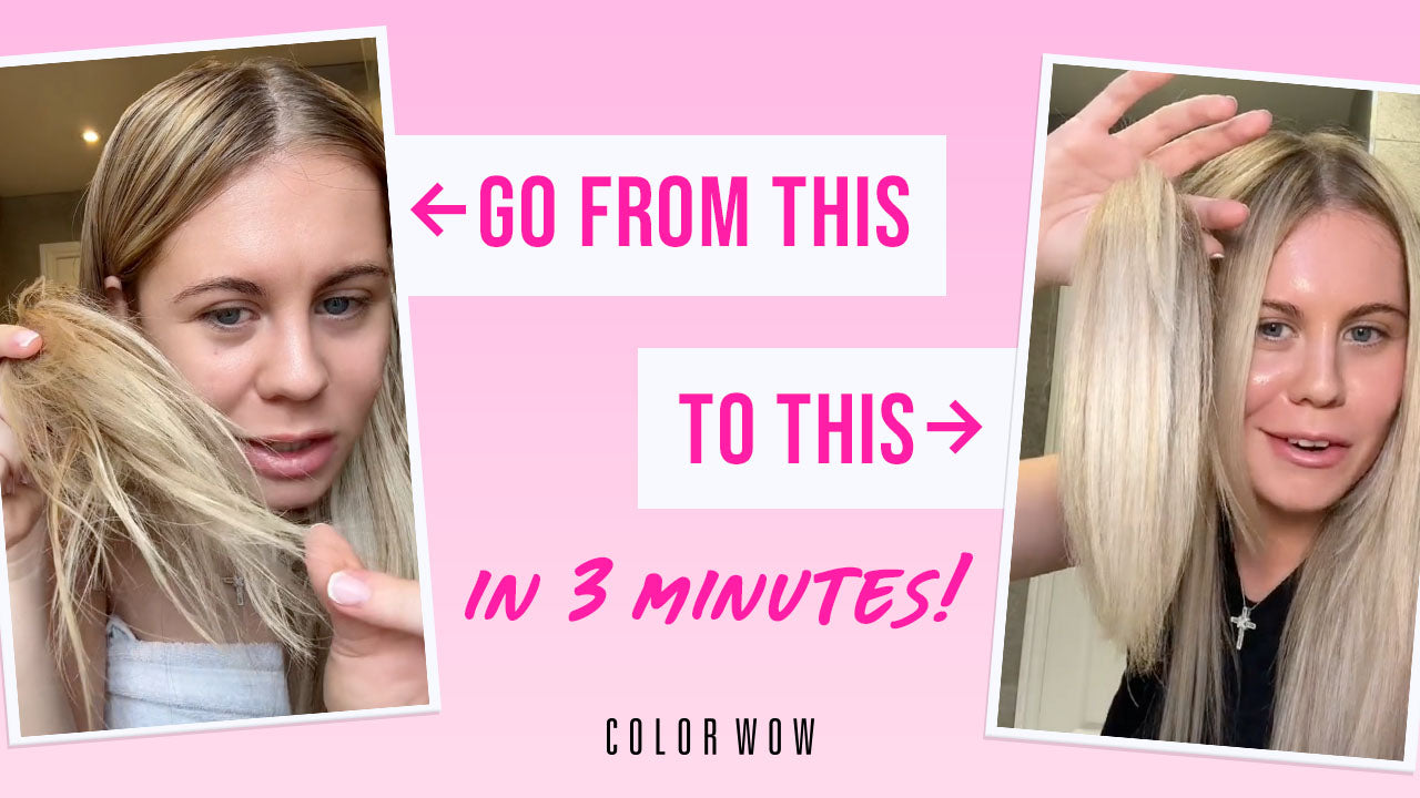 From Dry to Dazzling: Sinead's Hair Makeover with Color Wow Money Masque