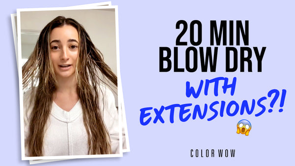 Cut Down Blow-Drying Time with Color Wow Speed Dry Spray ft @ahnabaccala