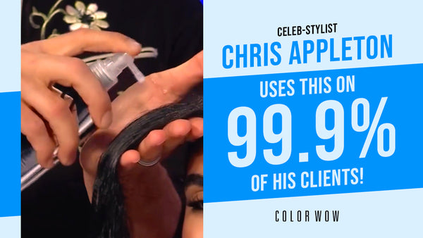 Chris Appleton Demonstrates the Magic of Color Wow Dream Coat for Glossy, Shiny Locks