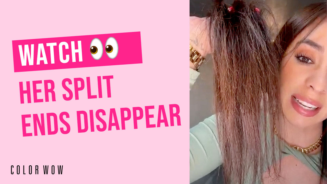 Seal Split Ends & Add Shine with Color Wow Pop & Lock Serum