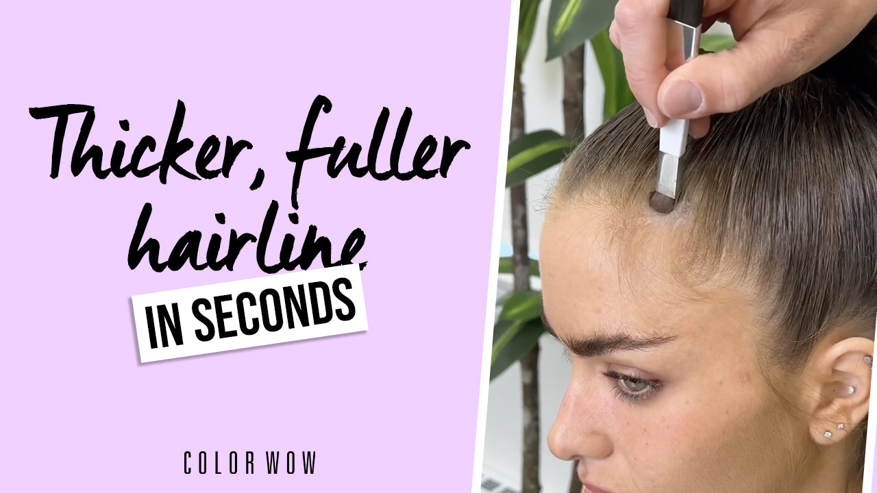 How To Hide a Receding Hairline: Color Wow Root Cover Up Before & After