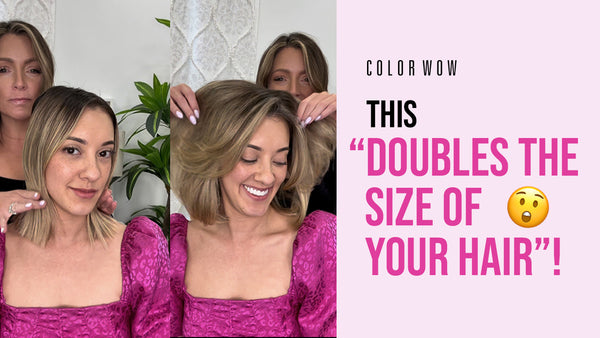 Double Your Hair Volume Instantly: Color Wow Carb Cocktail Before & After