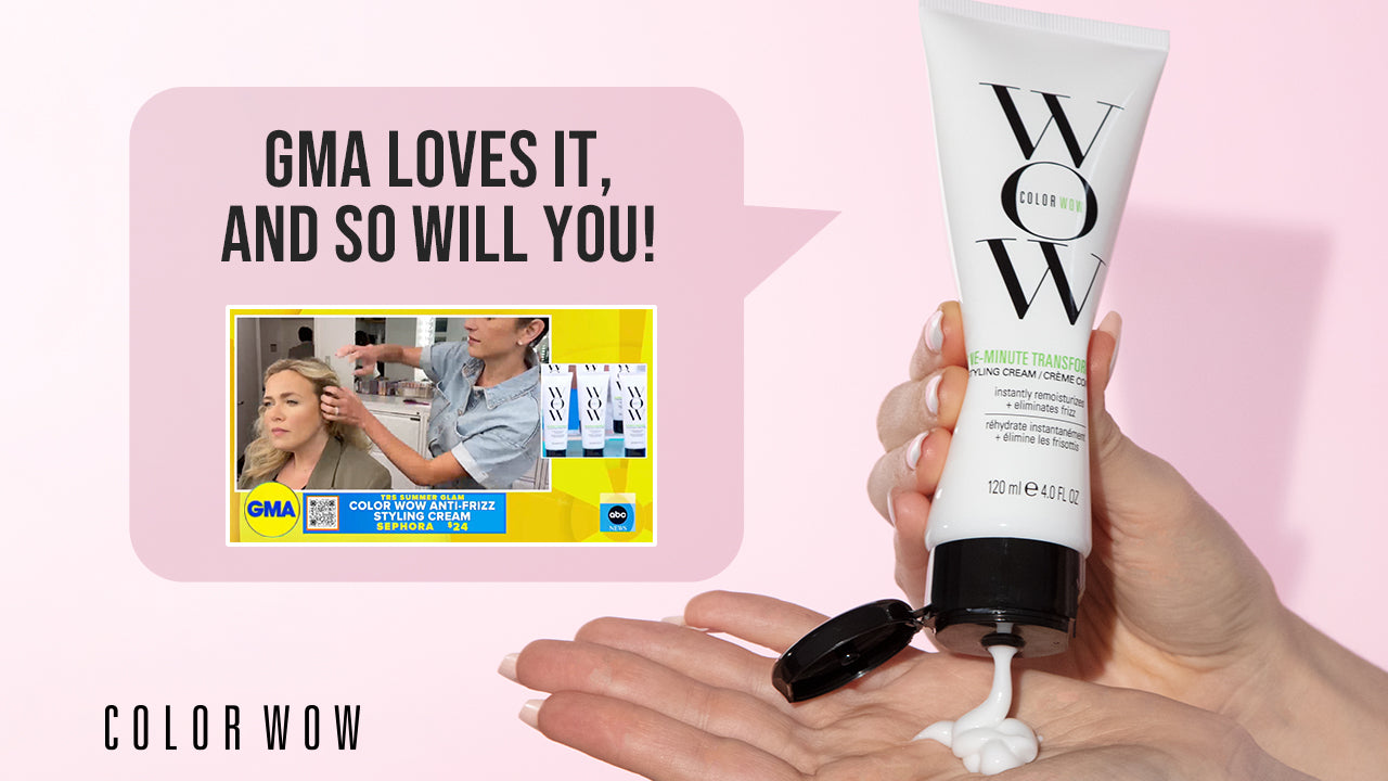 Featured on Good Morning America: Color Wow One-Minute Transformation Smoothing Cream