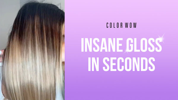 How to Turn Damaged Hair Back to Glossy Uising Color Wow Extra Mist-ical Shine Spray