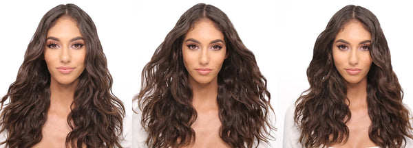 Image of a model with defined wavy hair. 
