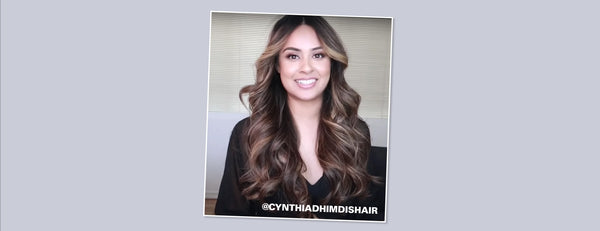 Image of @cynthiadhimdishair with big, bouncy curls. 