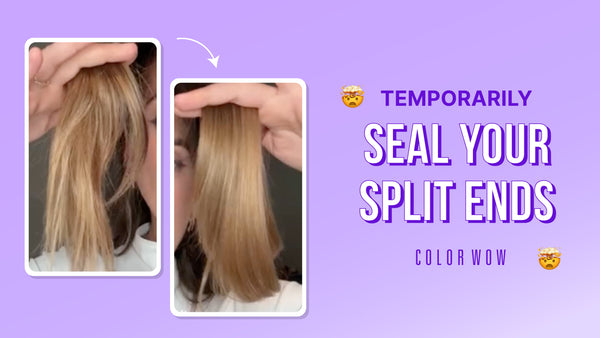How to Temporarily Seal Split Ends with Color Wow Pop & Lock