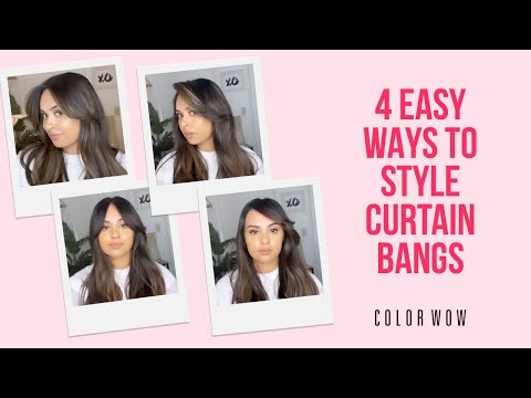 4 Easy Ways to Style Bangs and How to Blow Out + Style