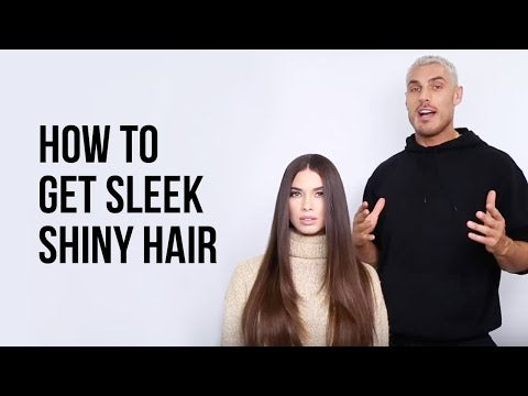 How to Get Shiny, Glossy Hair Using Shine Spray + Flat Iron?