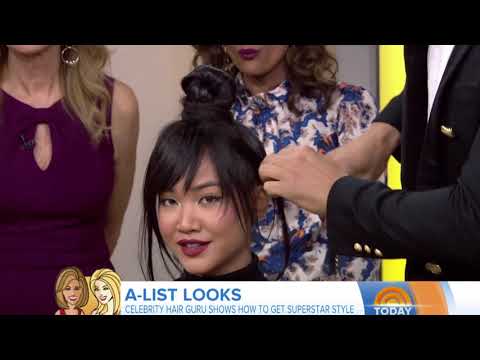 Chris Appleton Demos a Top Knot with Clip-On Bangs on the Today Show