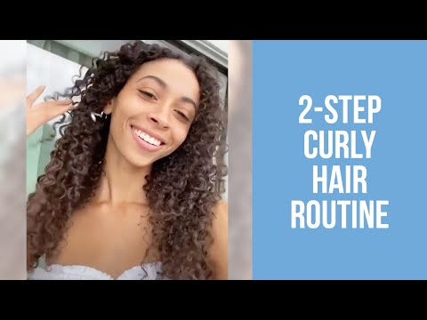 Simple Curly Hair Routine | 2 Step Curly Hair Tutorial