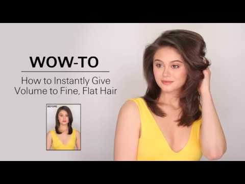 Wow-To: How to Instantly Give Volume to Fine, Flat Hair