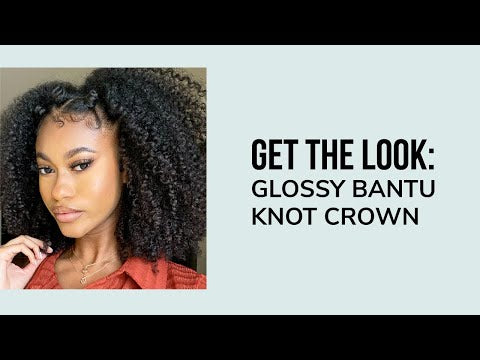 Easy Natural Hairstyles: Bantu Knot Crown