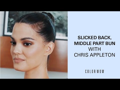 Quick & Easy Trending Hairstyles: Tight Bun With Middle Part