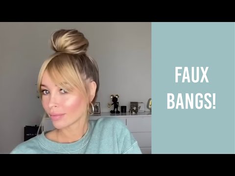 Faux Bang Tutorial | Hair Tips and Tricks