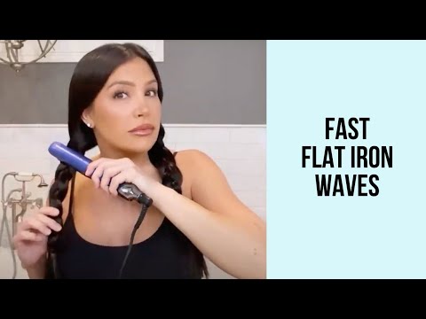 Quick Trick to Fast Flat Iron Waves | 5 Minute Hairstyle
