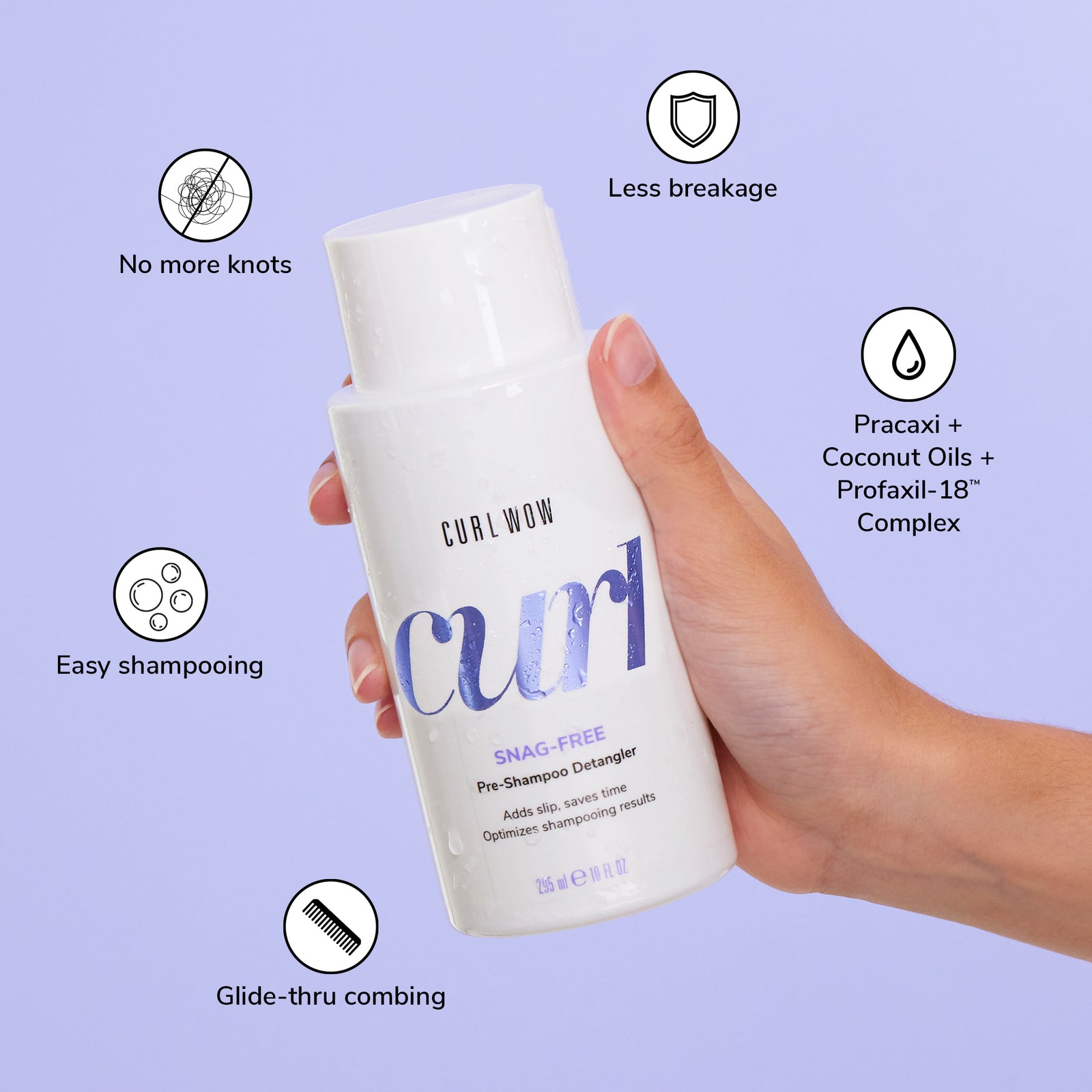 Curl Wow Snag-Free | Pre-Shampoo Detangler for Curly Hair – Color Wow