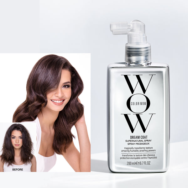  COLOR WOW Extra Strength Dream Coat, powerful, ultra  moisturizing, anti humidity treatment for extremely frizz prone hair;  glassy smooth, straight + resistant styles up to 3-4 washes : Beauty &  Personal Care