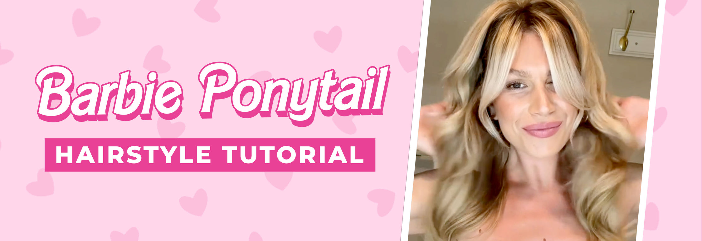 Barbie Ponytail Hairstyle Tutorial: Half Up Half Down | Color Wow