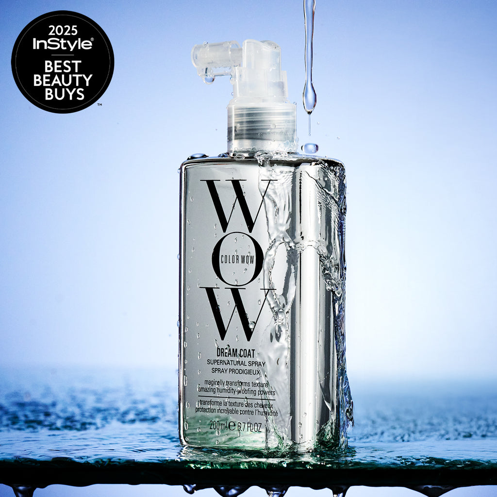 Color Wow Dream Coat review showing the 6.7 fl oz spray bottle