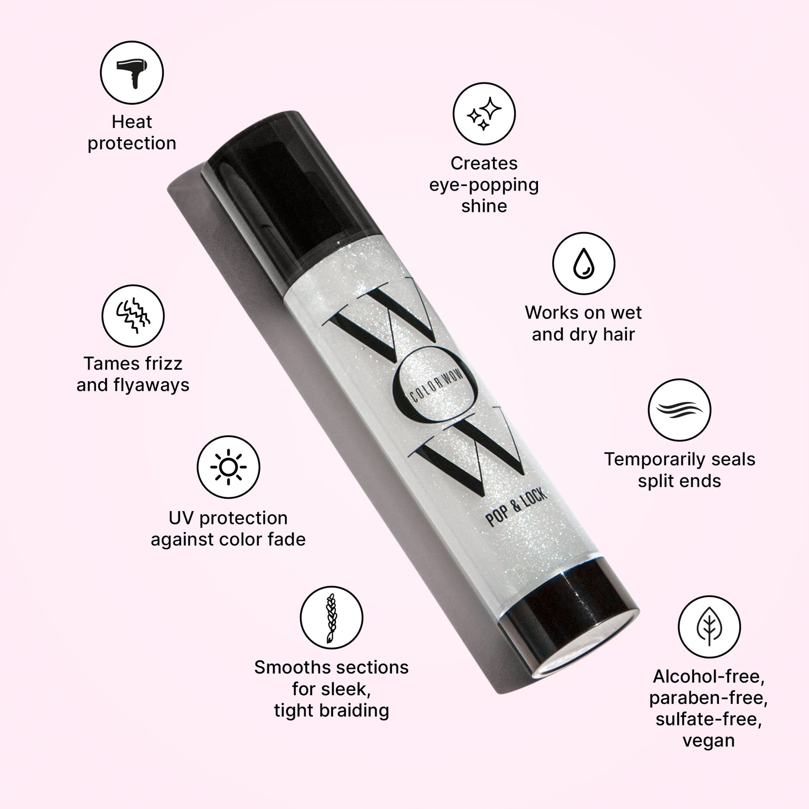 Pop & Lock High Gloss Finish | Anti-Frizz & Split End Serum