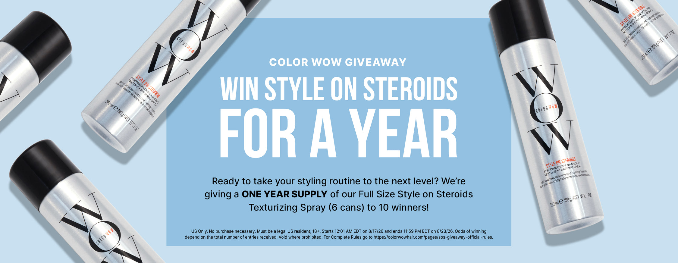 Color Wow Upgrade Your Styling Routine Sweepstakes