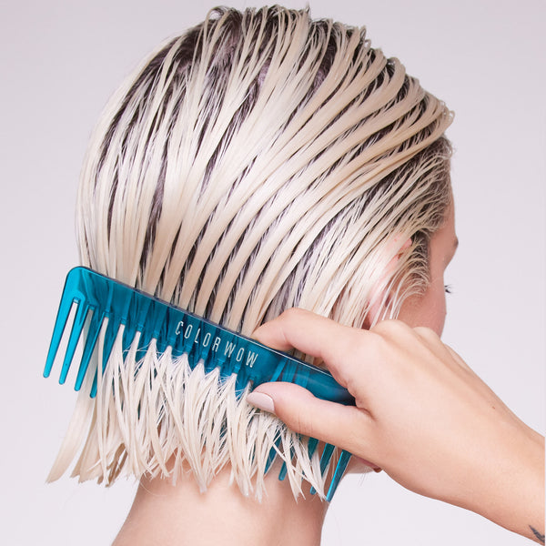 Blue Wide-Tooth Detangling Comb