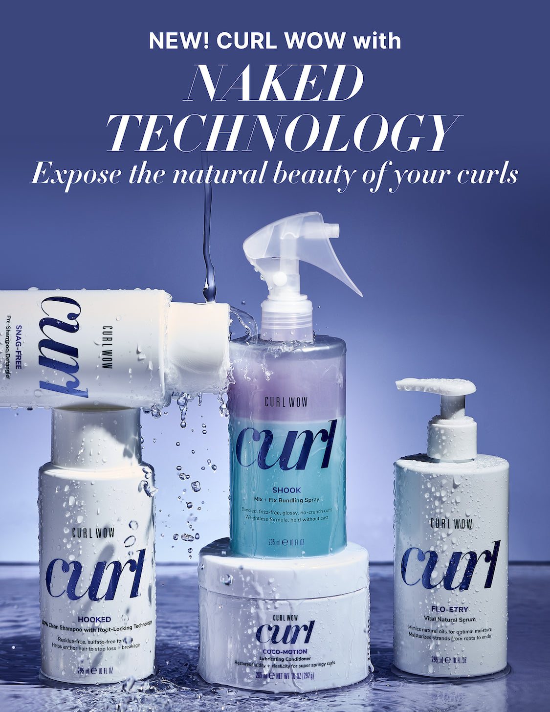COLOR WOW Curl Wow Shook Mix + Fix Bundling Spray – With Naked Technology;  Shake-to-activate spray combines powerful hydrators + crunch-free polymers
