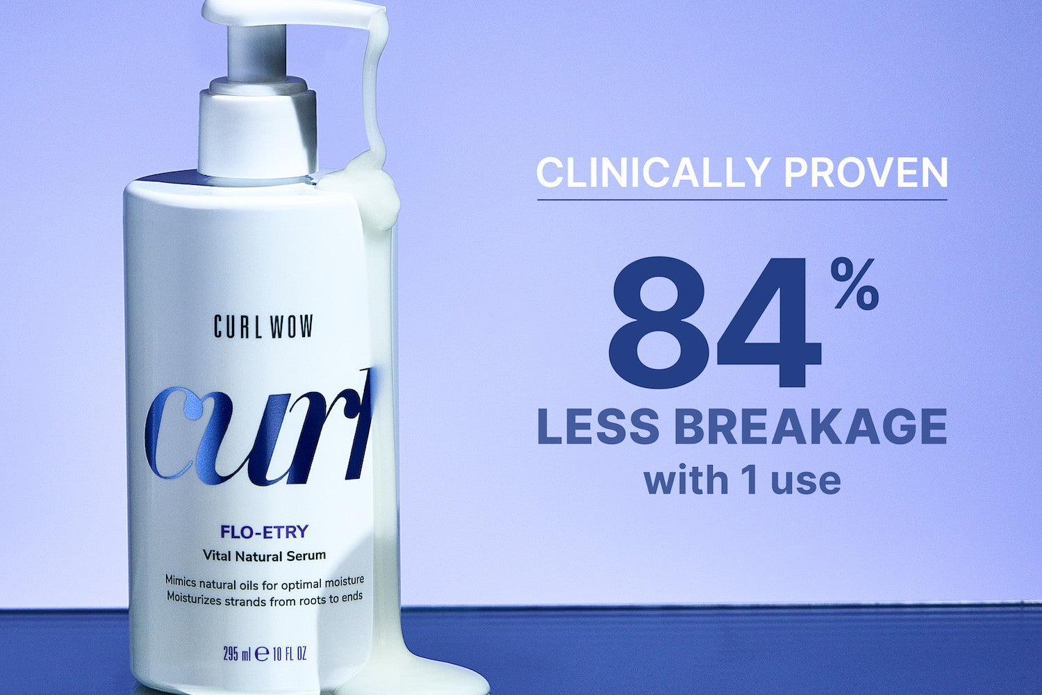Clinically proven: 84% less breakage with 1 use